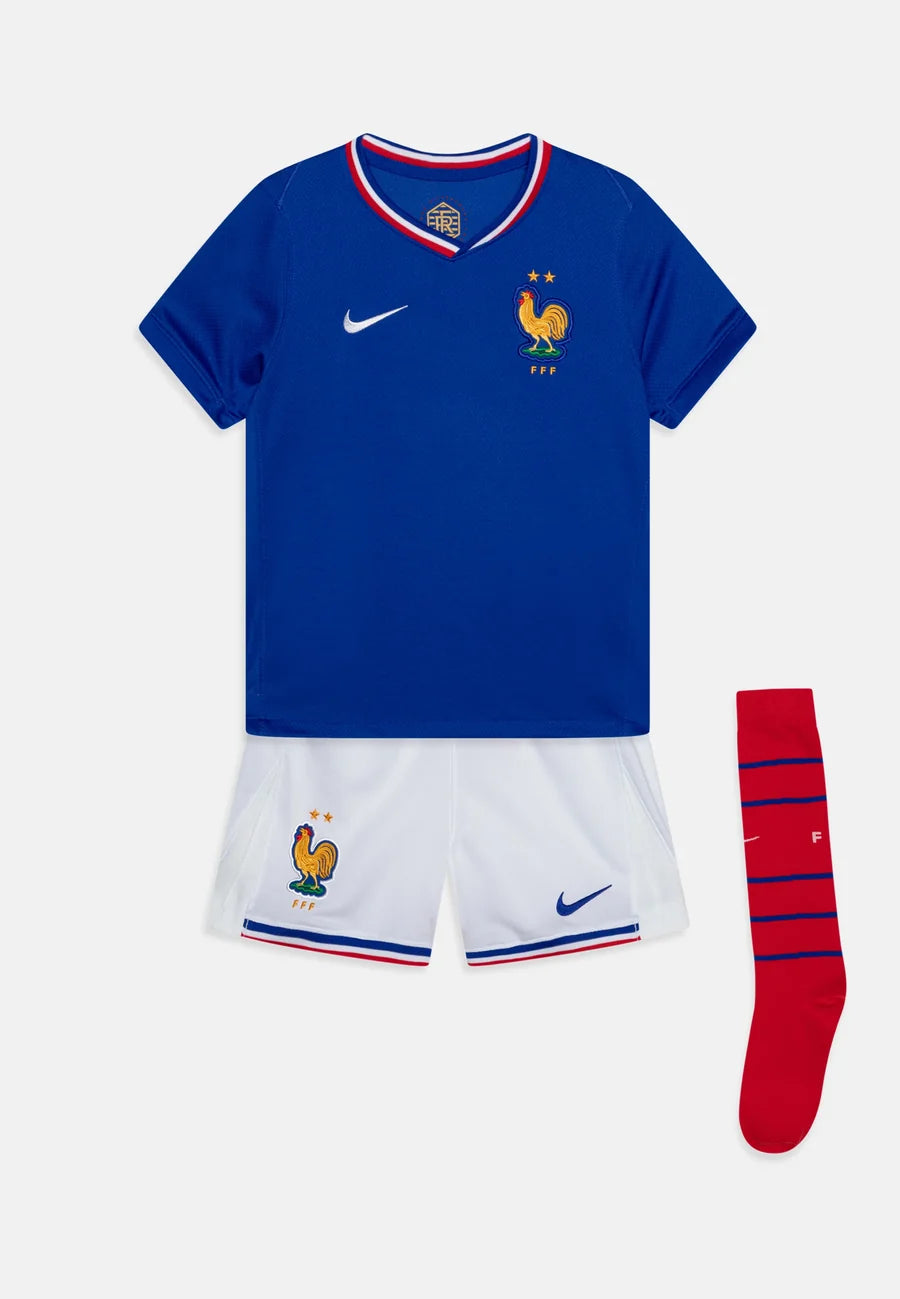 Kit ensemble football France domicile adulte/enfant EURO 2024/25
