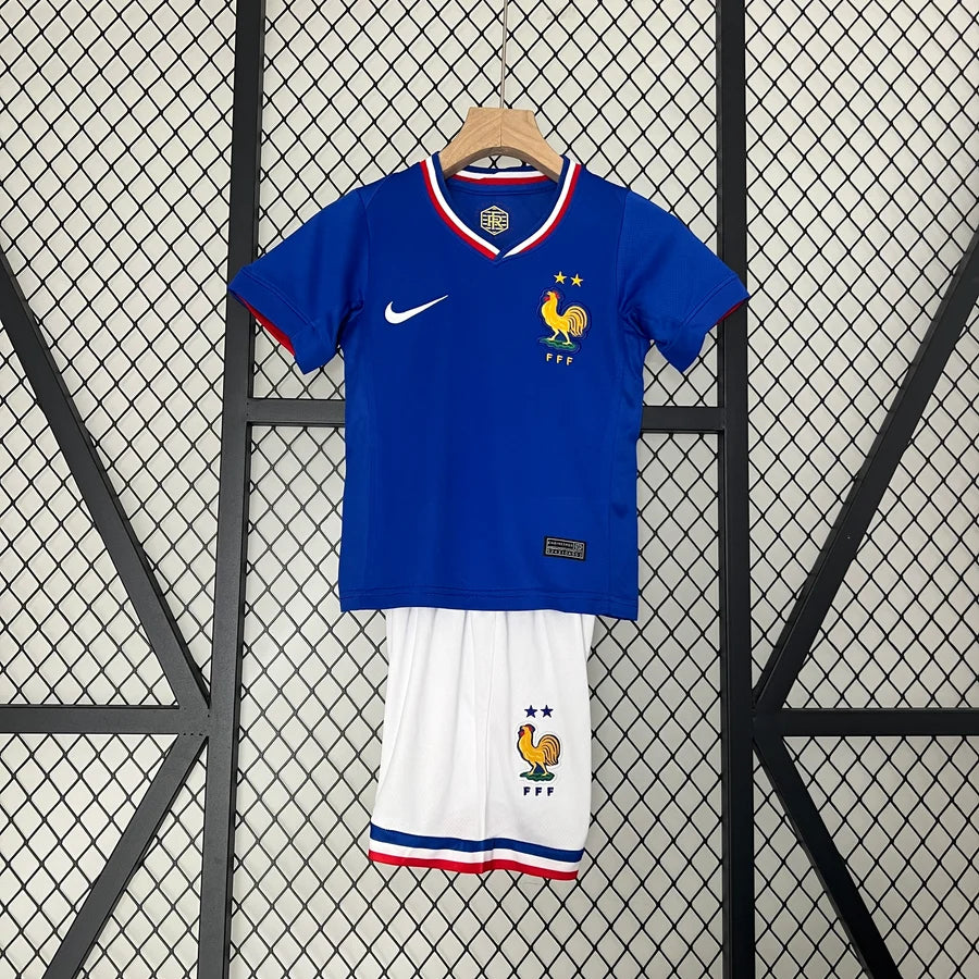 Kit ensemble football France domicile adulte/enfant EURO 2024/25