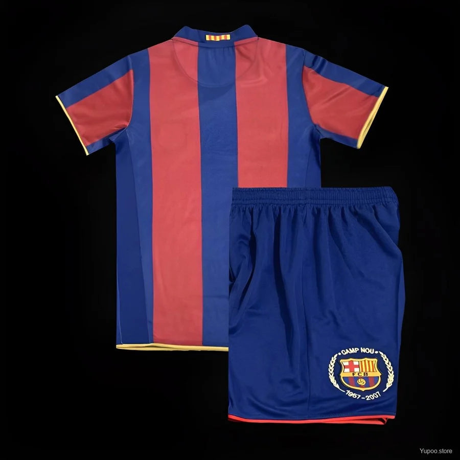 Kit enfant/adulte FC Barcelone/Barcelona domicile 2007/08