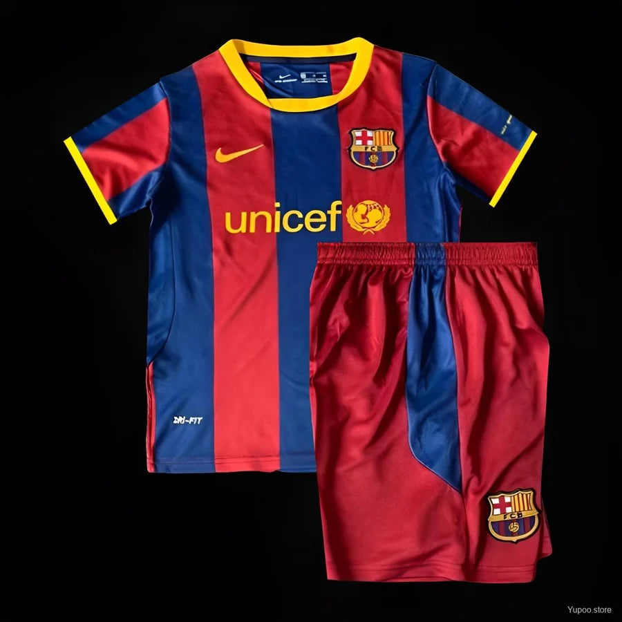 Kit enfant/adulte FC Barcelone/Barcelona domicile 2010/11