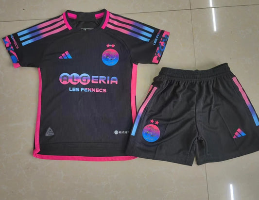 Kit ensemble Algérie/Algeria noir & rose 2024/25