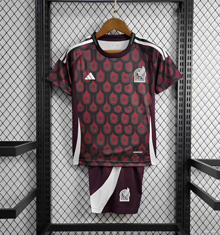 Kit ensemble football Mexique/Mexico extérieur adulte/enfant 2024/25