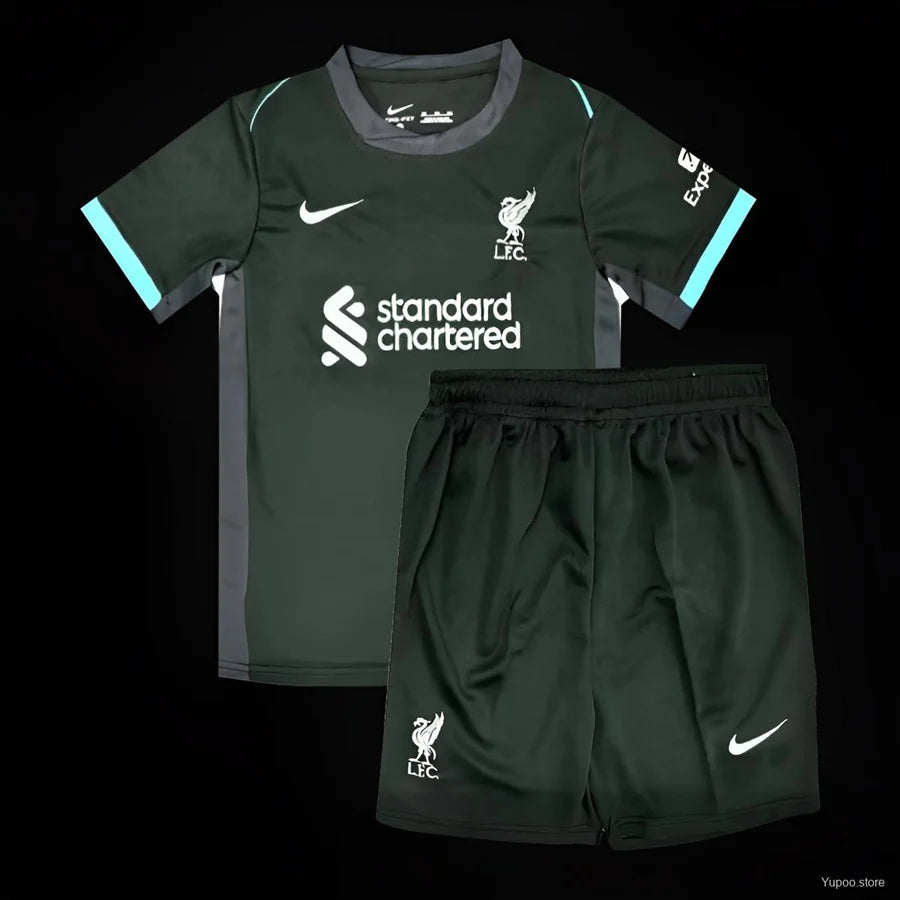 Kit football Liverpool extérieur Black Noir 2023/24