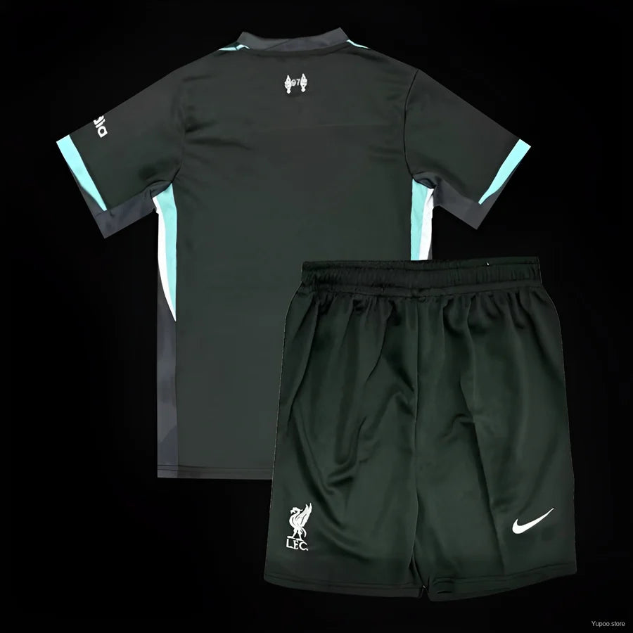 Kit football Liverpool extérieur Black Noir 2023/24