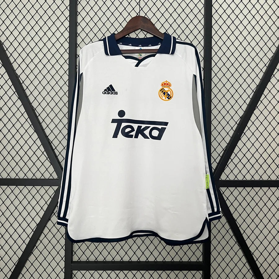 Maillot football Real Madrid domicile manches longues LS 2000/01