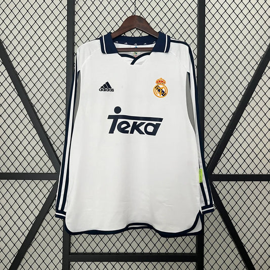 Maillot football Real Madrid domicile manches longues LS 2000/01