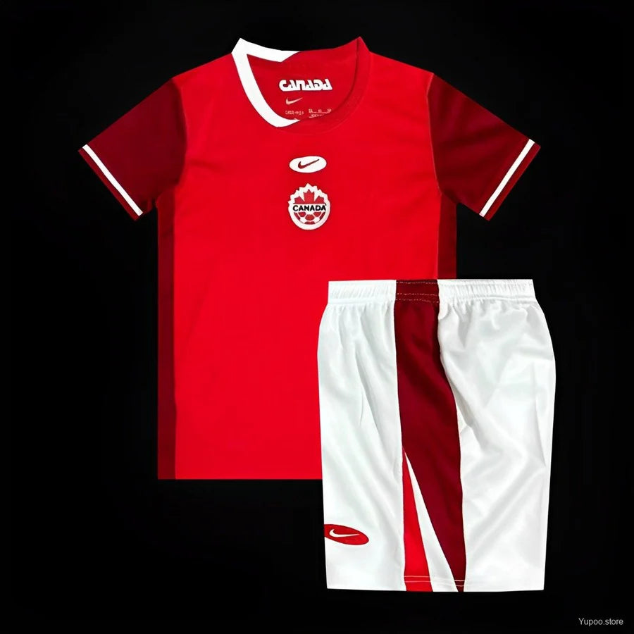 Kit ensemble football Canada domicile adulte/enfant 2024/25