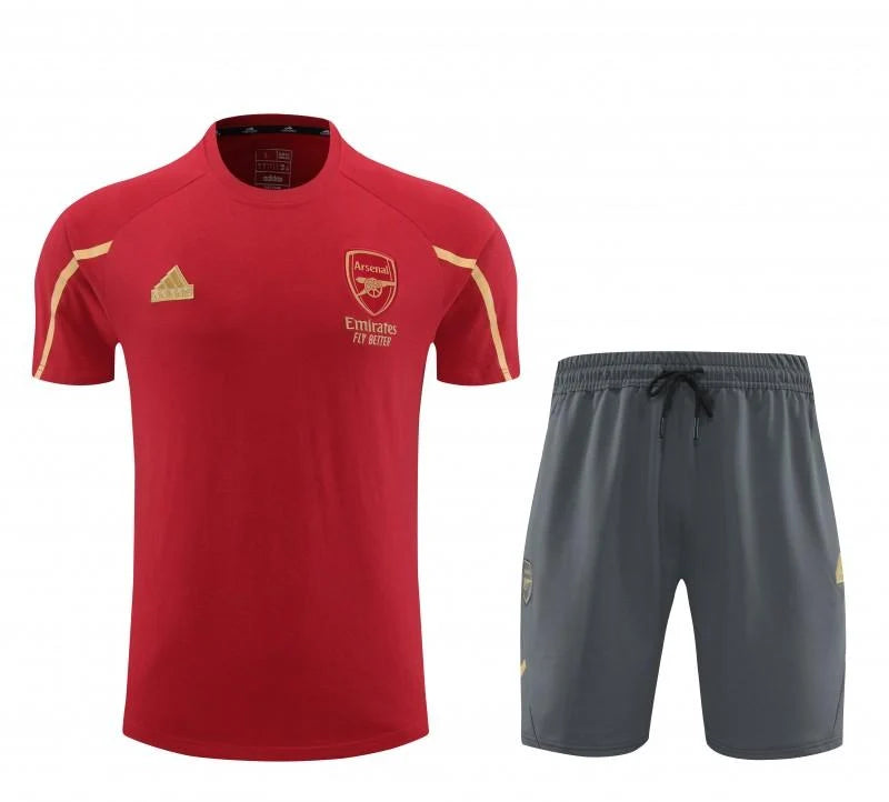 Kit ensemble football Arsenal training rouge 2023/24
