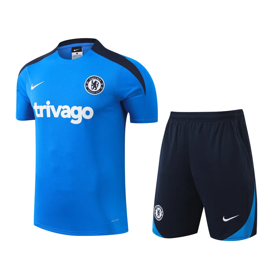 Kit ensemble football Chelsea training blanc/noir 2024/25