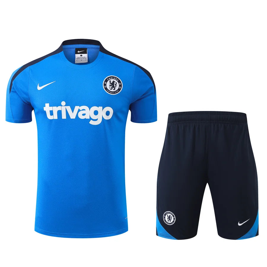 Kit ensemble football Chelsea training blanc/noir 2024/25