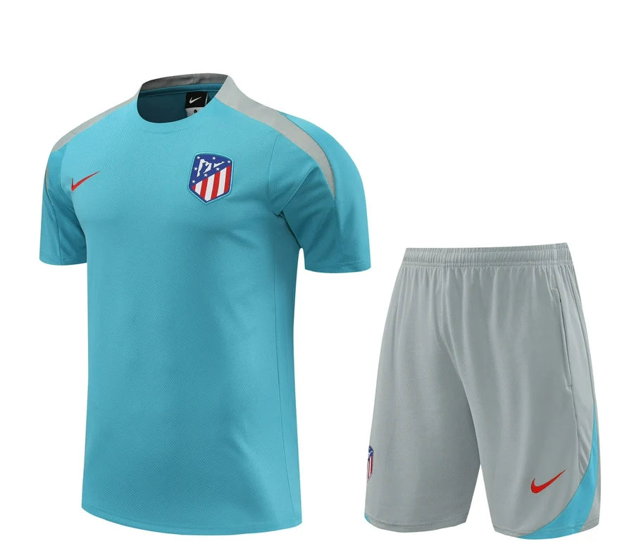 Kit ensemble football Atletico Madrid training bleu 2024/25
