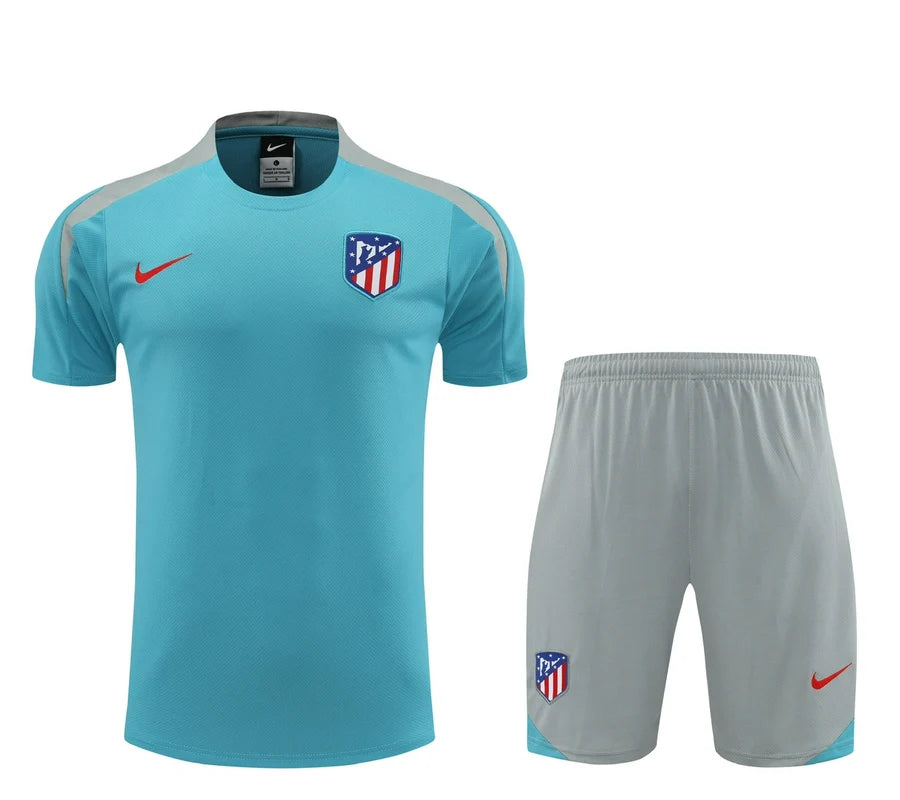 Kit ensemble football Atletico Madrid training bleu 2024/25