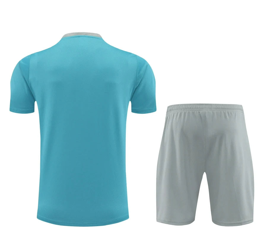 Kit ensemble football Atletico Madrid training bleu 2024/25