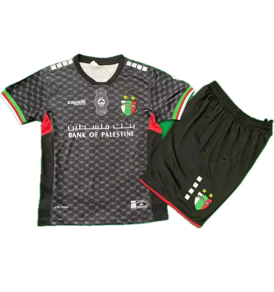Kit ensemble football Palestine FC Palestino Falistīn Noir فلسطين 2024/25