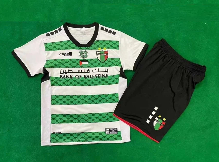 Kit ensemble football Palestine FC Palestino Falistīn Blanc فلسطين 2024/25