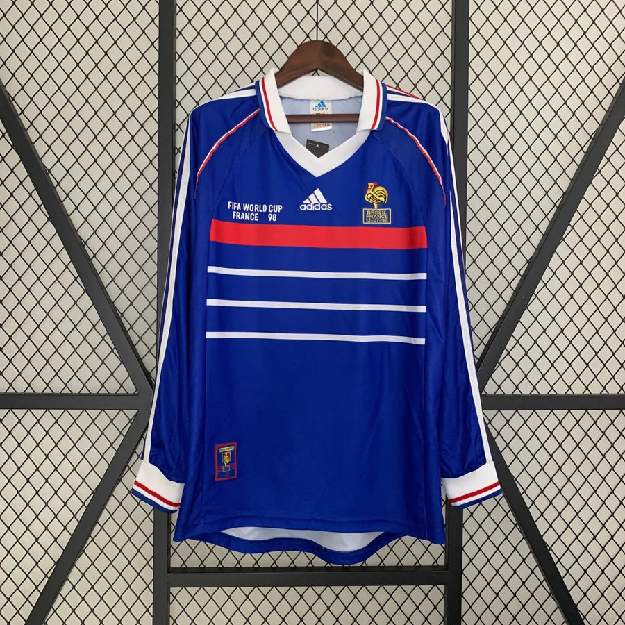 Maillot football France domicile manche longue long sleeve 1998