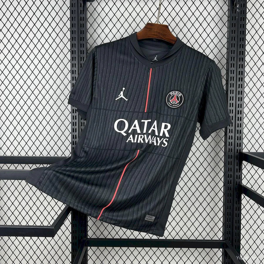 PSG Paris 4th kit, black, 2025/26