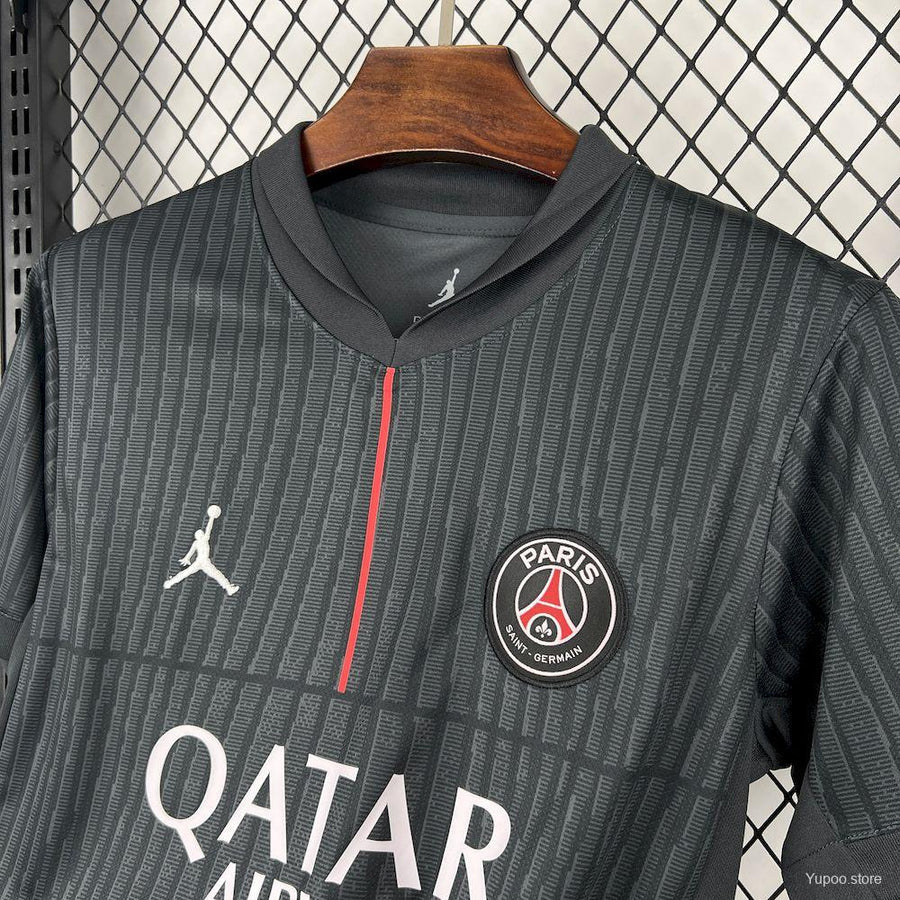 PSG Paris 4th kit, black, 2025/26