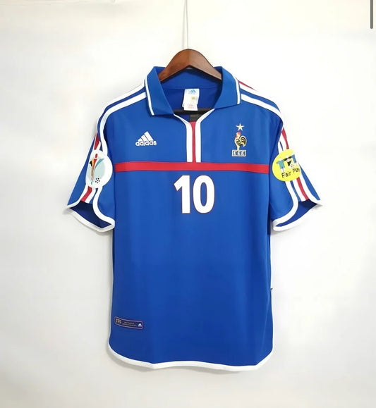 Maillot football France domicile 2000 ZIDANE #10