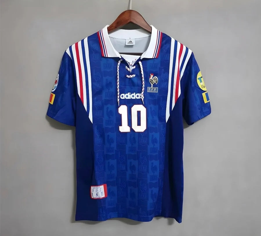 Maillot football France domicile 1996 ZIDANE #10