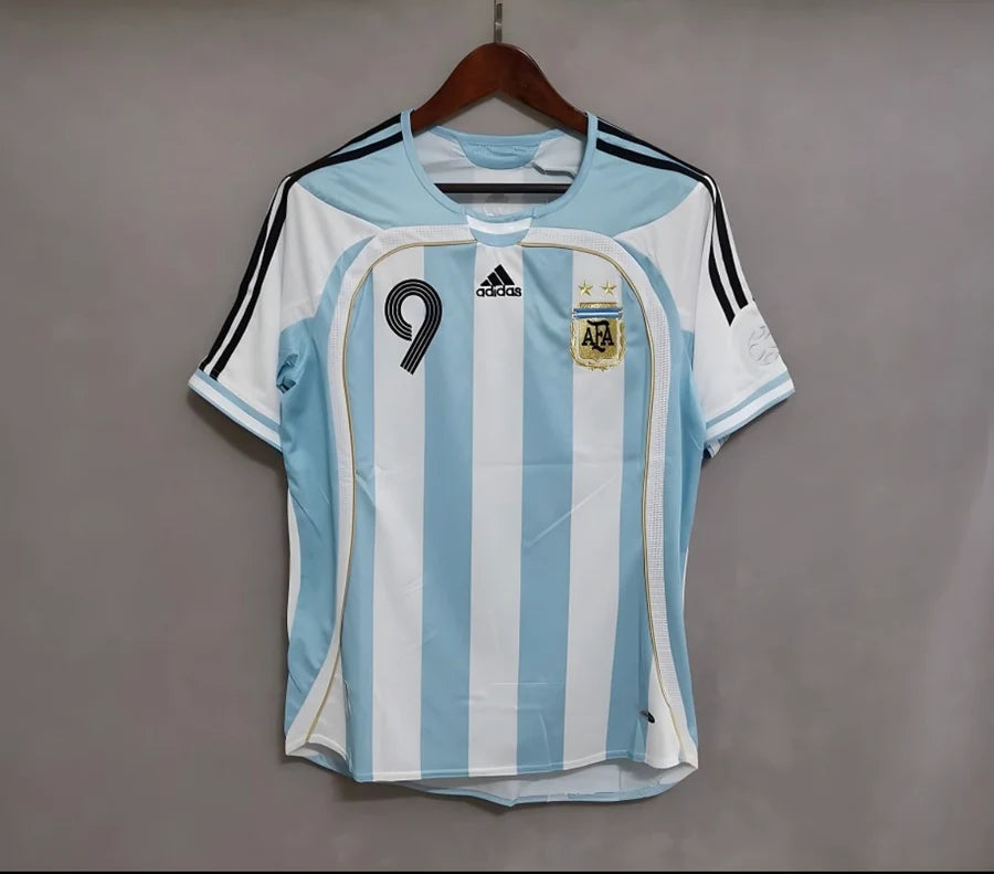Maillot Argentine/Argentina domicile 2006 CRESPO #9