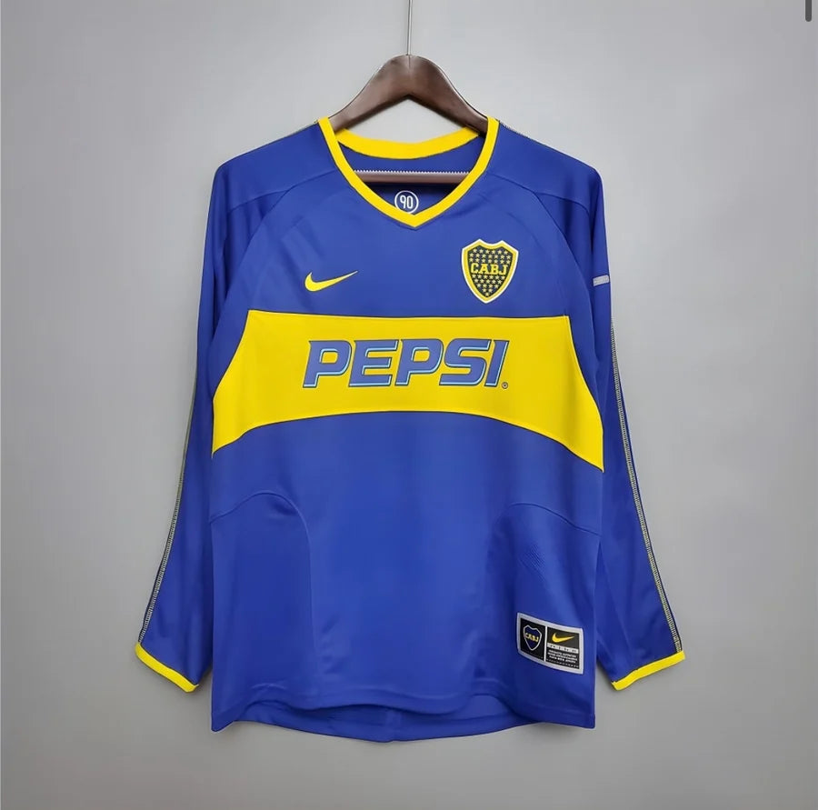 Maillot Boca Junior TEVEZ domicile LS 2003/04