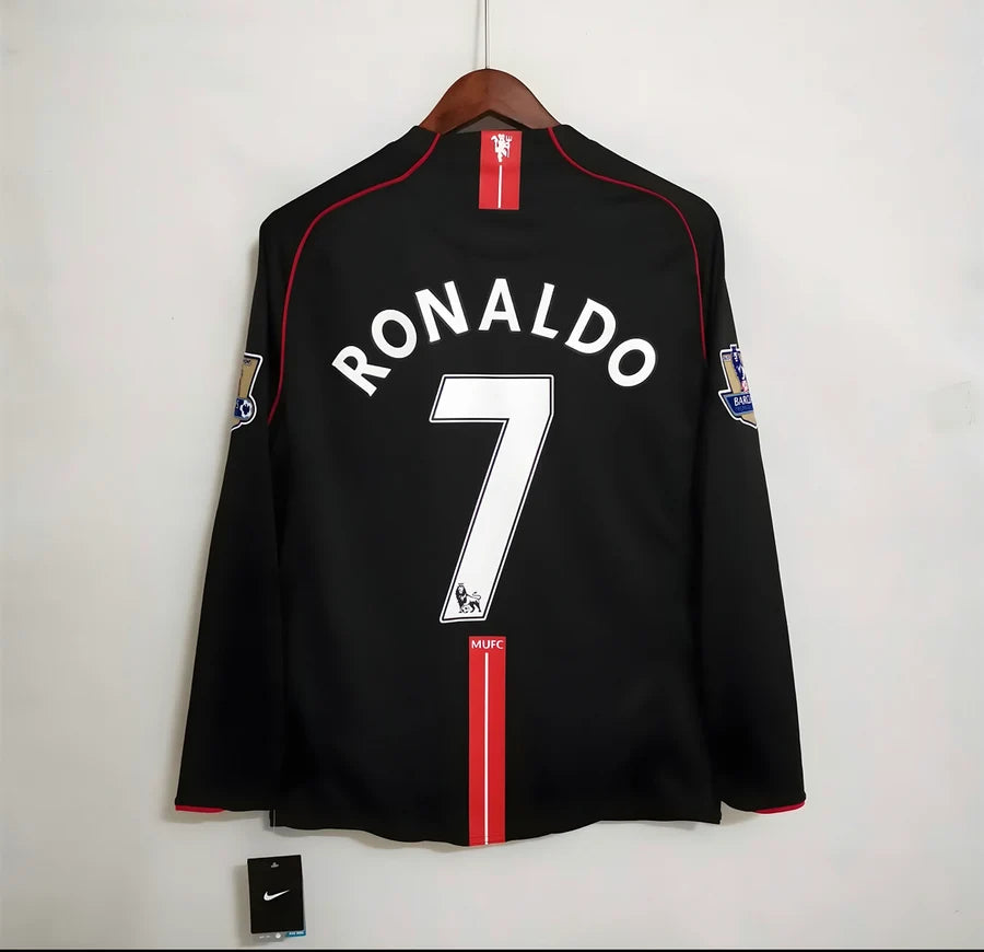 Maillot Manchester United extérieur manches longues 2007/08 RONALDO #7
