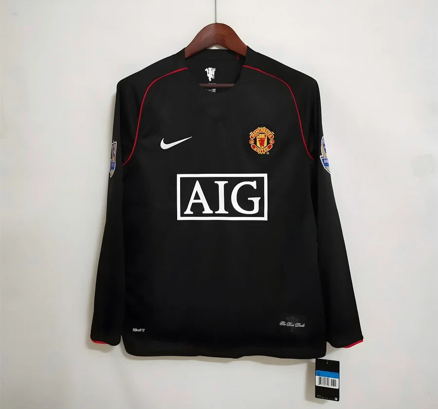 Maillot Manchester United extérieur manches longues 2007/08 RONALDO #7