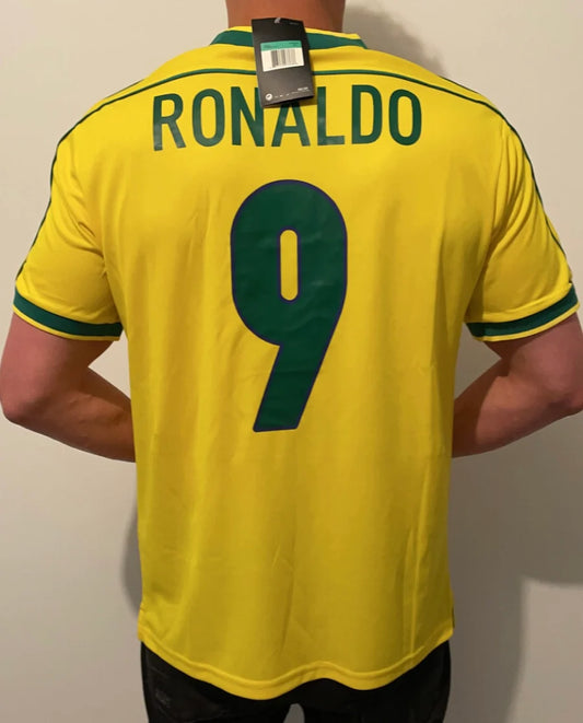 Maillot football Brésil Brazil domicile 1998 RONALDO #9