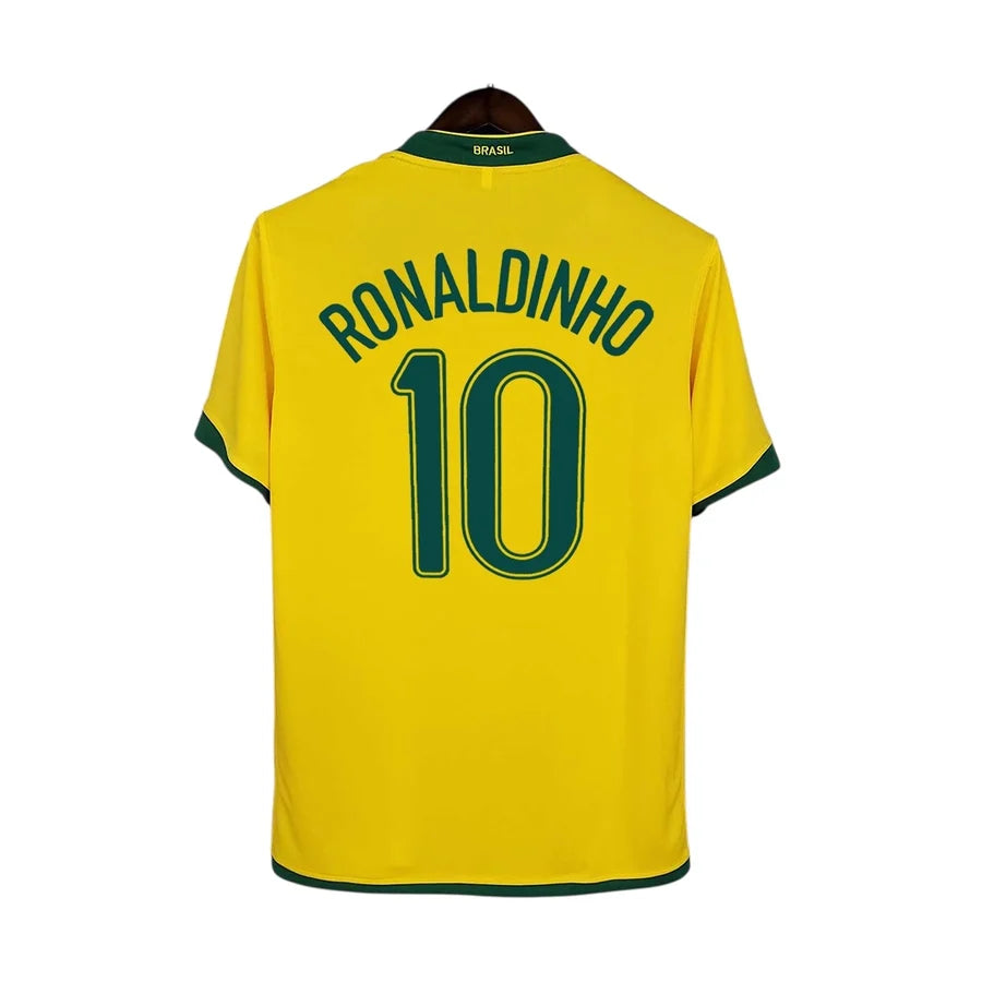 Maillot Bresil Brazil domicile Rétro 2006 RONALDINHO #10