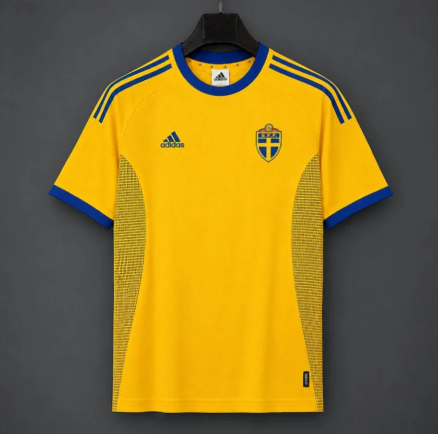 Maillot football Suède Sweden domicile 2002