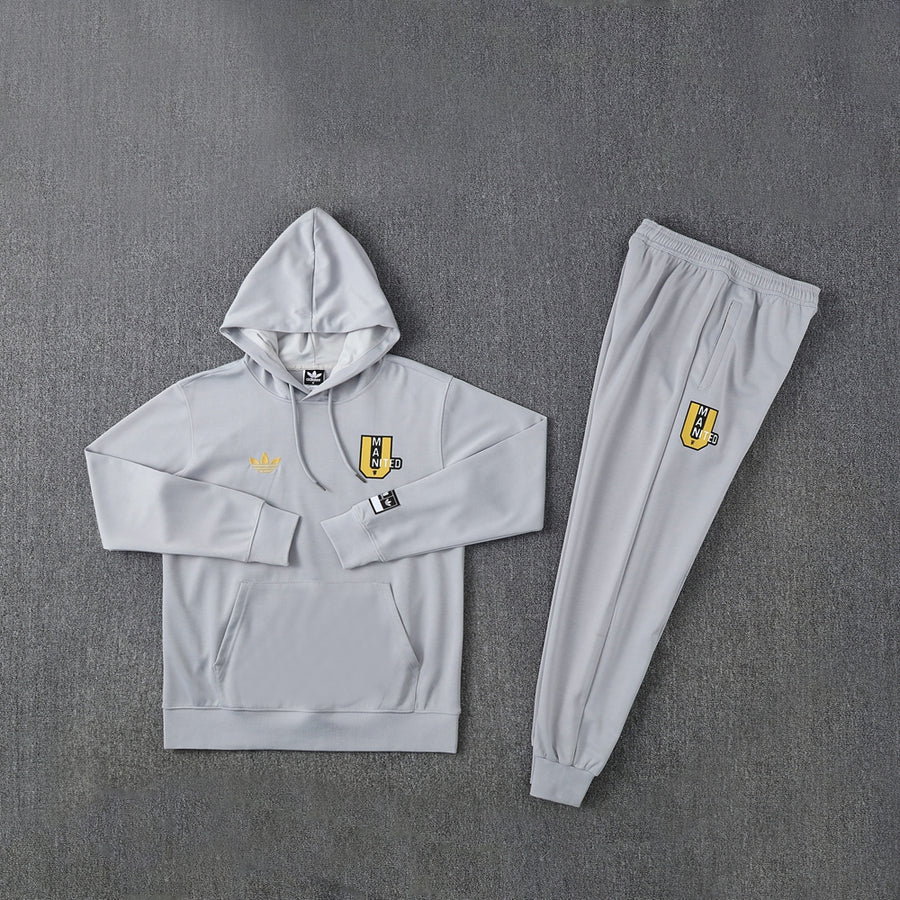 Manchester United tracksuit set, jogging pants with hood, football 2025/26