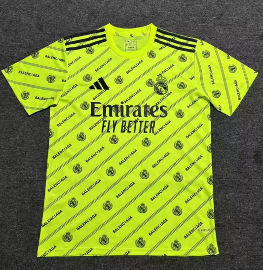 Maillot football Real Madrid Balenciaga jaune 2025/26