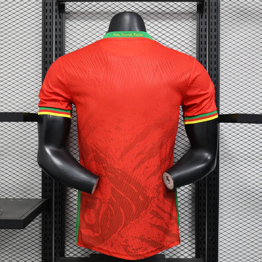 Maillot Cameroun/Cameroon extérieur rouge * Player Version * CAN/CAF 2025/26