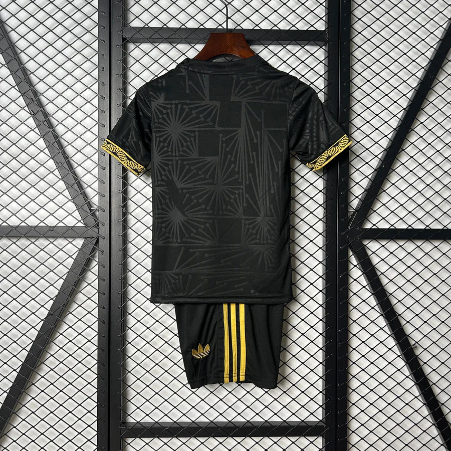 Kit ensemble football Mexique/Mexico 25 Gold noir adulte/enfant 2025/26
