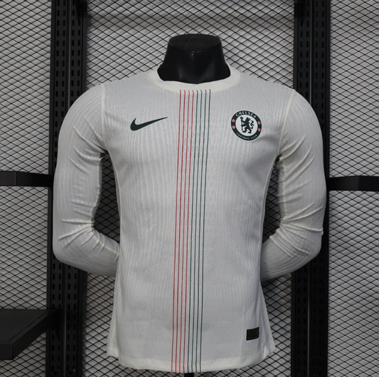 Maillot football Chelsea extérieur Player Version manches longues 2025/26