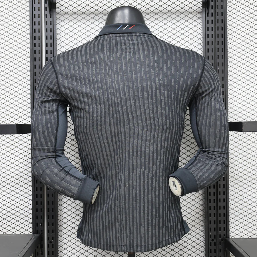 Maillot football PSG/Paris Jordan 4e fourth * Player Version 2025/26-MANCHES LONGUE