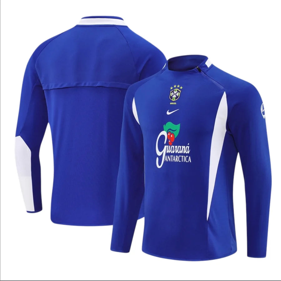Sweat Haut de survêtement Brésil – Édition Rétro 2002/03