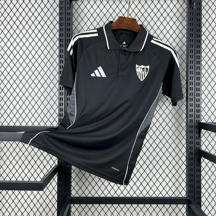 Maillot Polo football FC Séville Noir 2025/26