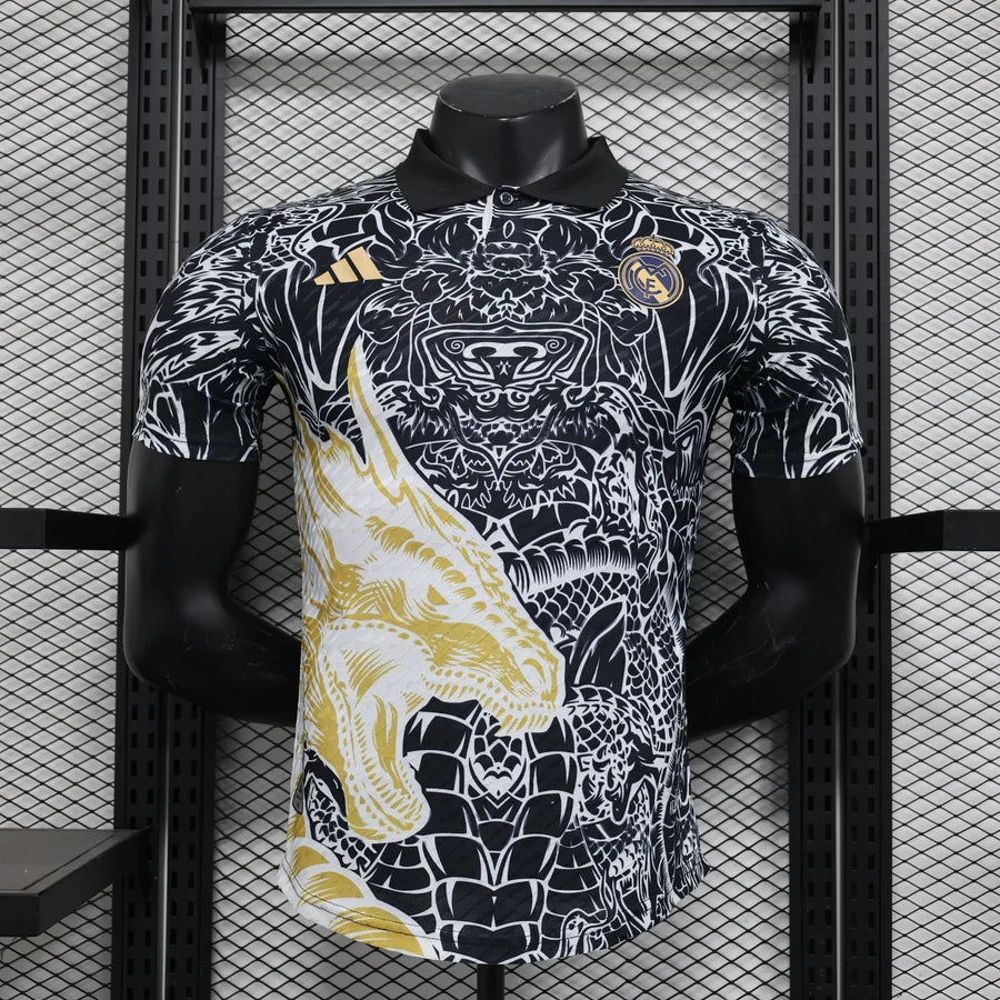 Maillot football Real Madrid Black Dragon Player Version 2024/25