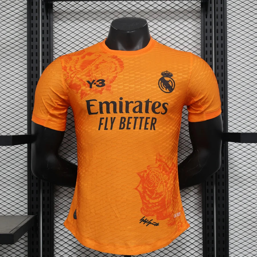 Maillot Real Madrid Y3 Yamamoto Orange Player Version 2024/25