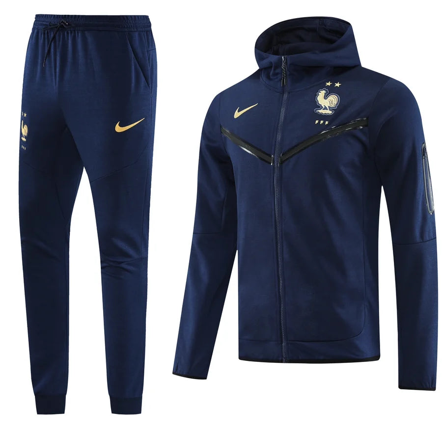 Survêtement ensemble football France jogging capuche 2024/25