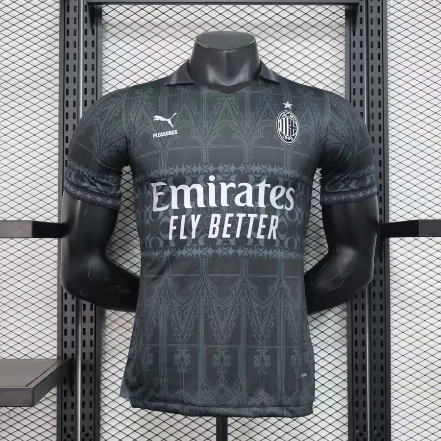 Maillot Milan AC Milan Puma x Pleasures Noir/Gris 2024/25