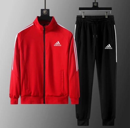 Survêtement Adidas ensemble jogging rouge & noir