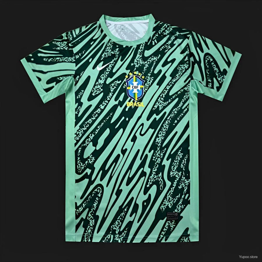Maillot football Brésil Brazil Gardien Goalkeeper Green Vert 2024/25