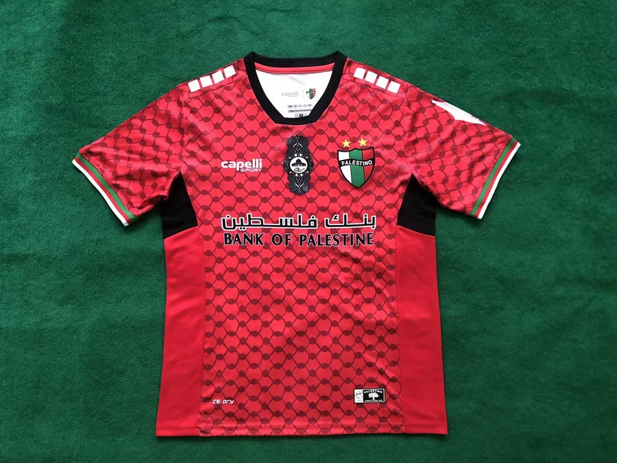 Maillot football Palestine FC Palestino Falistīn Rouge Red فلسطين 2024/25