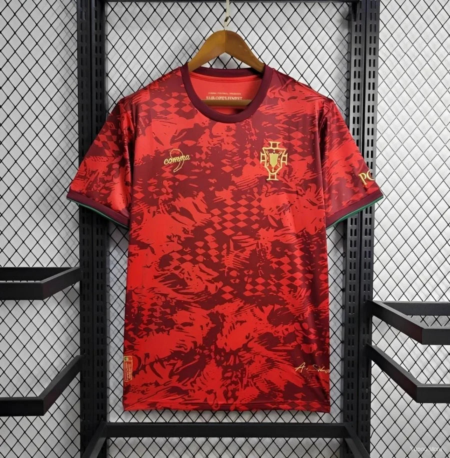 Maillot football Portugal Comma football rouge red 2024/25