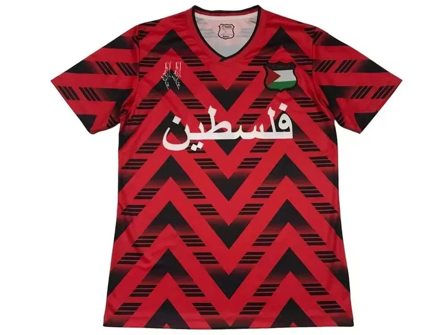 Maillot football Palestine FC Palestino Falistīn Rouge Red فلسطين 2024/25