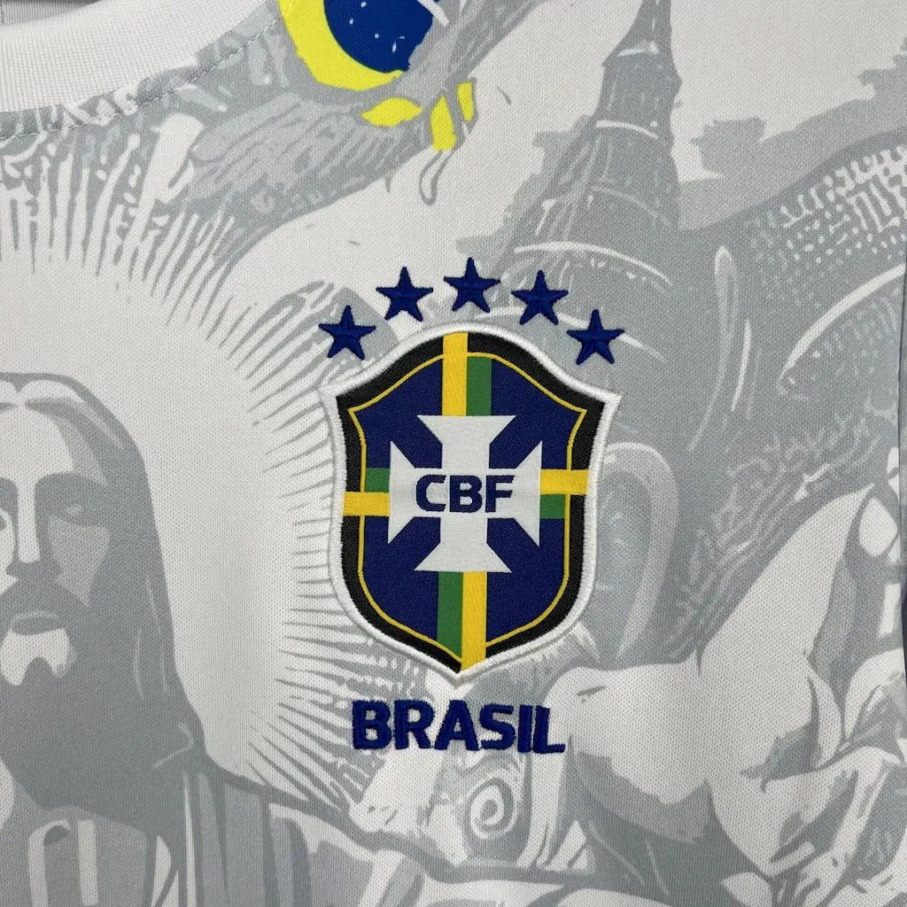 Brésil maillot Concept 2025 Christ Blanc