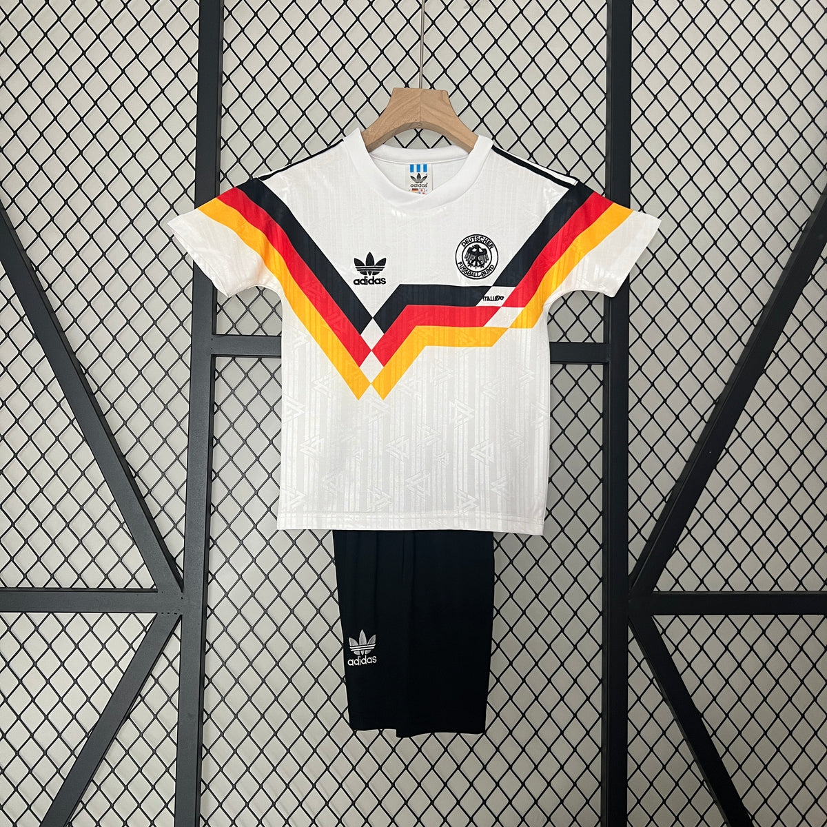 Kit Ensemble Football Allemagne Domicile Enfant Rétro 1990